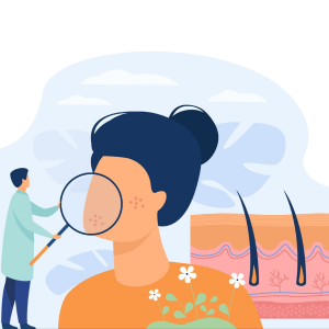 ویزیت پوست و مو